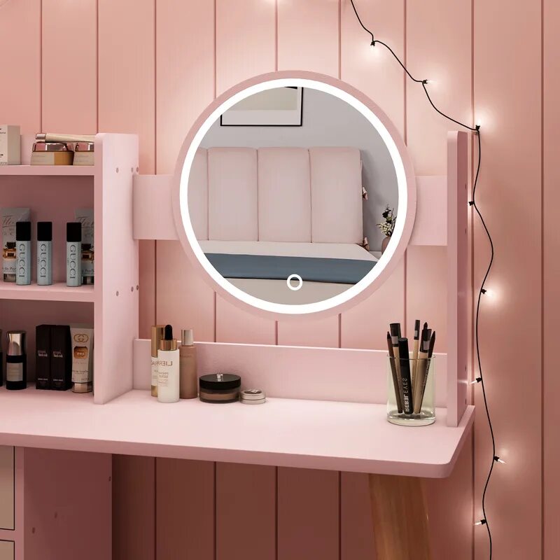 Розовая макияжная комната