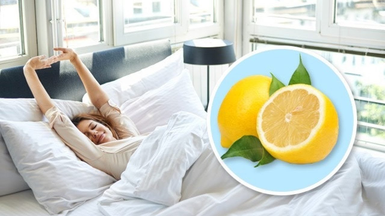 Лимон рядом с кроватью
